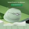 Ergonomic Wireless Bluetooth Dual-Mode Silent Vertical Mouse with Comfortable Grip for Convenient Office Use