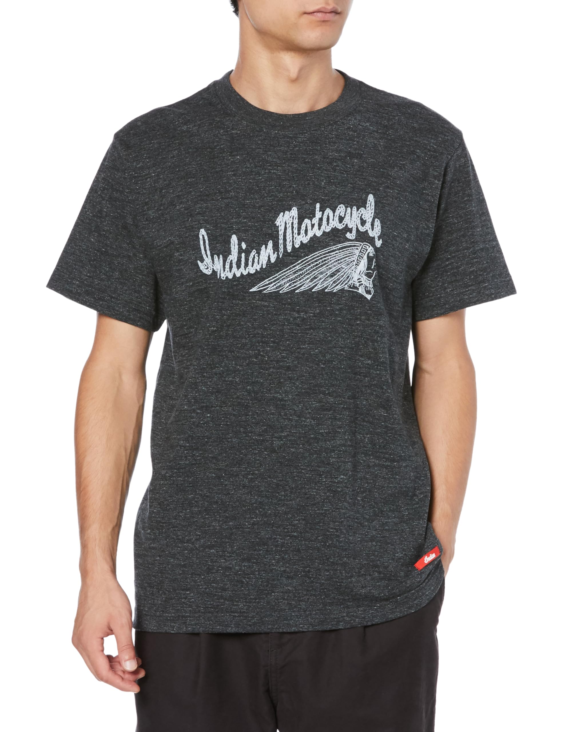 

Indian Painted ROPE Heather Black [Indian] S/S T-shirt Hand & CHIEF IC-2811