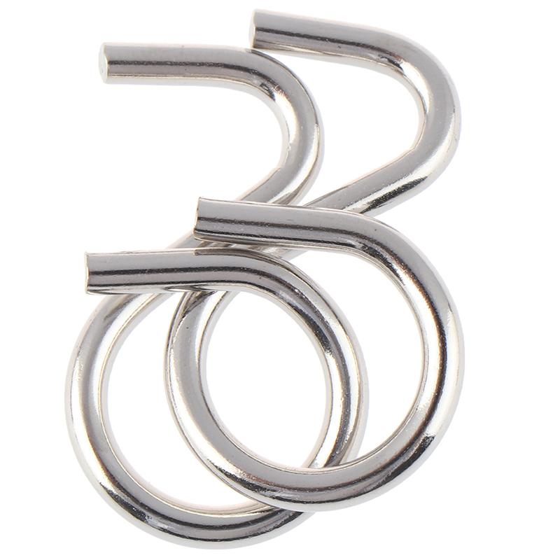 8Pcs/Set Materials Metal Puzzle Wire Iq Mind Brain Teaser Puzzles Reliever Toys