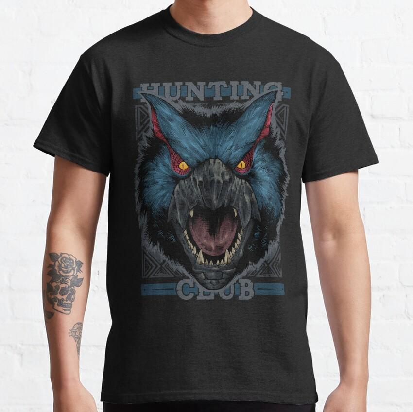 Men's Monster Hunter nargacuga video game T Shirts Pure Cotton printed Clothes Vintage Arriva