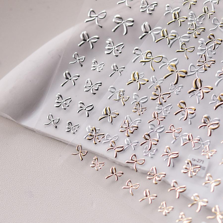 Рельефные наклейки-бантики для ногтей. Изготовление своими руками креативных декоративных — фото 7