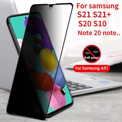 Vidro temperado de privacidade para Samsung Galaxy Note8 9 20 S22 S10 S20 S21 Protetor de tela anti-espião para Samsung S20 S21 Ultra Plus para Galaxy S20 Ultra