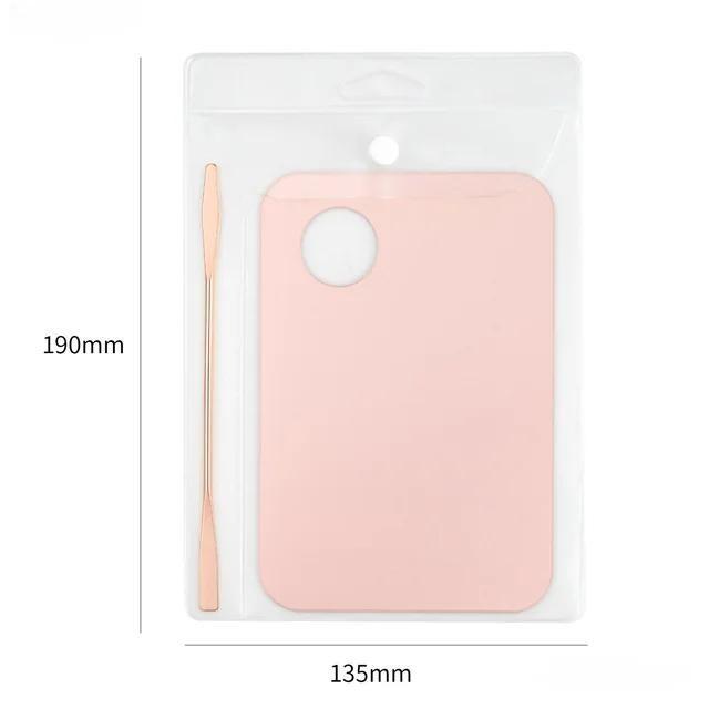 Makeup Mixing Palette Acrylic Cosmetic Foundation Mixer Palette with Spatula Mixing Foundation Eyeshadow Nail Art Beauty Tools