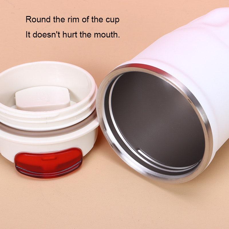 New Solid Color Thermal Insulation Water Cup Coffee Cup with Lifting Rope, Direct Drinking Water Cup for Outdoor Travel