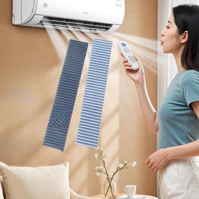 2PC Suitable for Mitsubishi Panasonic Hitachi Sharp Haier Gree Air Conditioner Filter Cotton Dustproof Mesh Filter Element