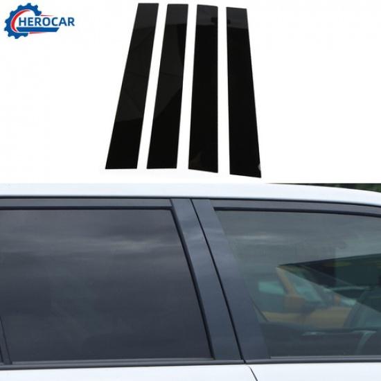 Car Door Window Pillar Post Panel Decor Cover Trim Decal Sticker For 4Runner 10+