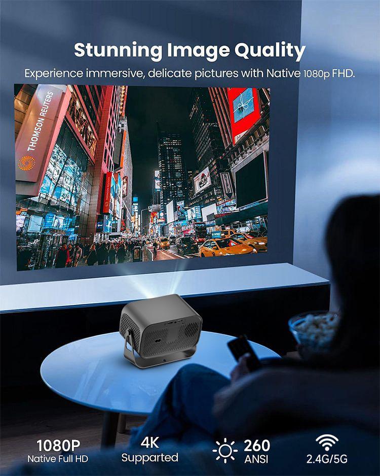 A10 Ultra HD International Projector for Bedroom, Office, or Dormitory.
