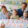 90 Pc Watercolor Easter Themed Party Paper Plates Paper Cups Tissue Paper Straws Disposable Party Tableware Decorations