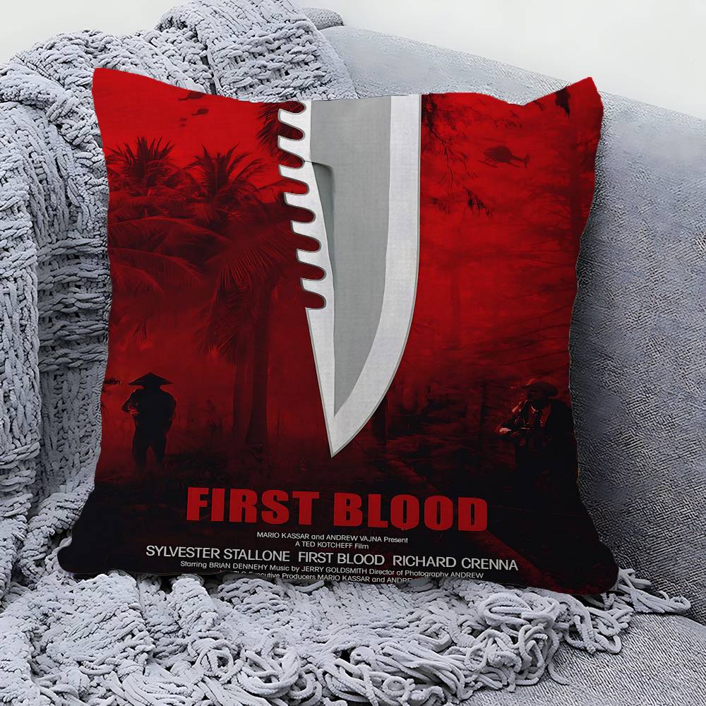 

Rambo First Blood Pillowcase Toon Gift Cushion Cover Bedroom Home Sofa Chair Seat Decor Pillow Case 30cmx30cm