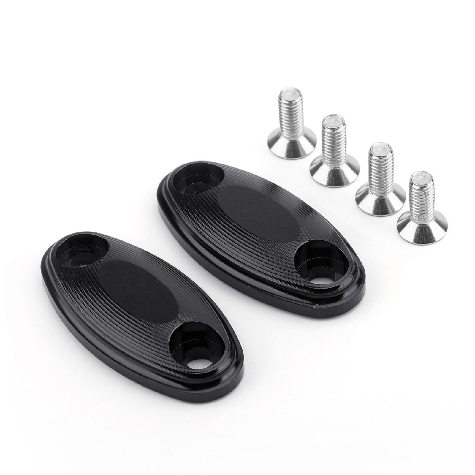 

NEW Engraved Mirror Block Off Base Plates For Honda CB650F 125R 250R 17-18 Black