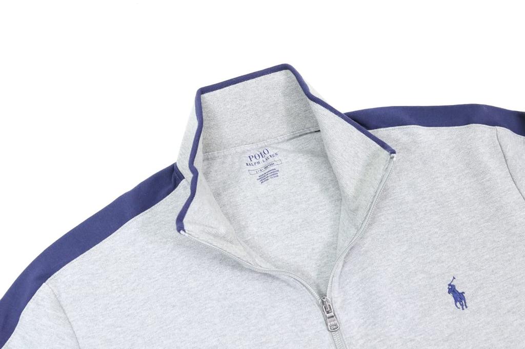 Polo Ralph Lauren Jersey Jacket with Embroidered Pony Size Men's Full-Zip Logo, 0102847-L [Used]