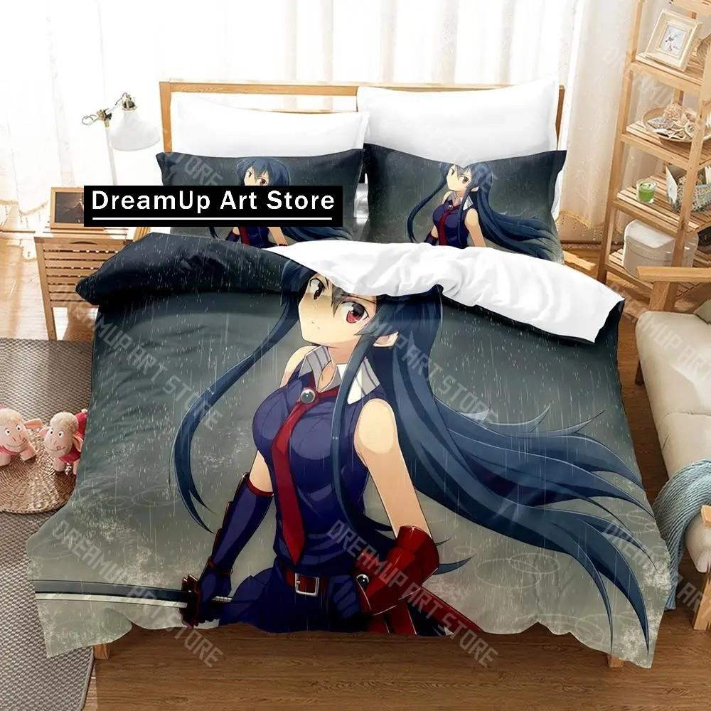 3D Printed Akame ga Kill Anime Bedding Set for Boys Girls Duvet Cover Pillowcase Twin Queen King Full Single Double Sizes
