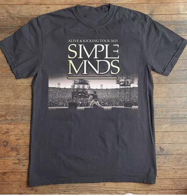 SIMPLE MINDS BRING ALIVE und KICKING TOUR 2025 T-Shirt in allen Größen Nachdruck