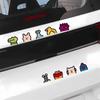 Car Personality Creative Sticker Cute Animal Car Sticker Cartoon Scratch Occlusion Sticker Motorcycle Body Decoration Waterproof