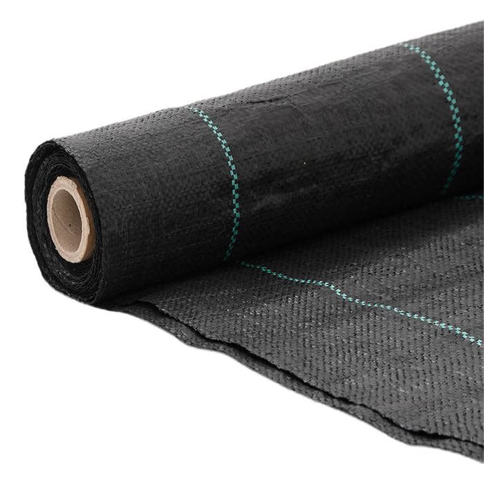 VidaXL Black Weed Control Membrane 1x100 M PP, Weed Control Fabric, Weed Control Membrane 4005182