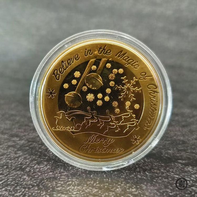 Souvenir Coin Merry Christmas Commemorative Coins Collection Metal Crafts