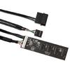 Motherboard 9 Pin USB Header Splitter Male 1 to 4 Extension Splitter Cable Desktop Card 9Pin USB 2.0 Connector Adapter