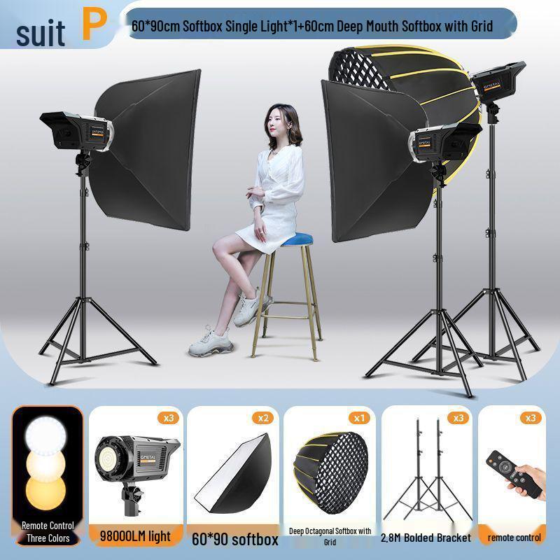 Octagonal Parabolic Softbox Set for Professional Indoor Photography
