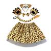 Giraffe Skirt Headband Bow Children Short Dress  Themed Carnival Event