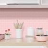 New PVC Wall Stickers Self Adhesive Waterproof Backsplash Wall Decals 3d Brick Peel and Stick Subway Tiles Bathroom Kitchen