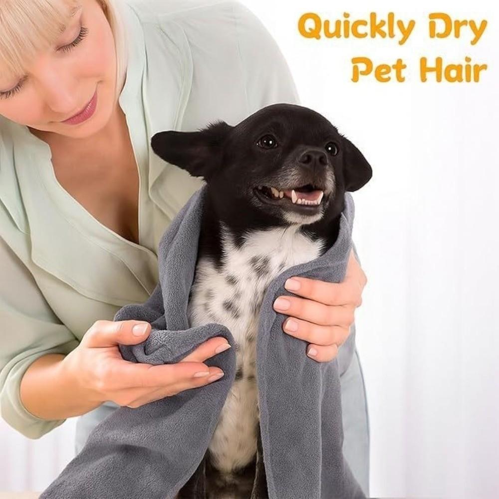 Super Absorbent Pet Bath Towel Quick-Drying Big Puppy Bathrobe New Pet Dog Towel Pet Supplies