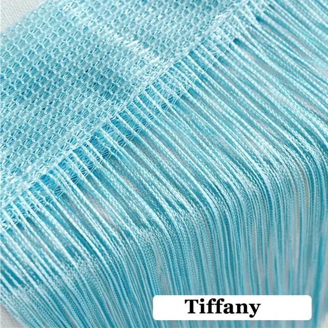 300CM X 300CM Living Room String Curtain Shiny Tassel Silver Line Cortinas Solid Color Window Home Door Divider Curtain