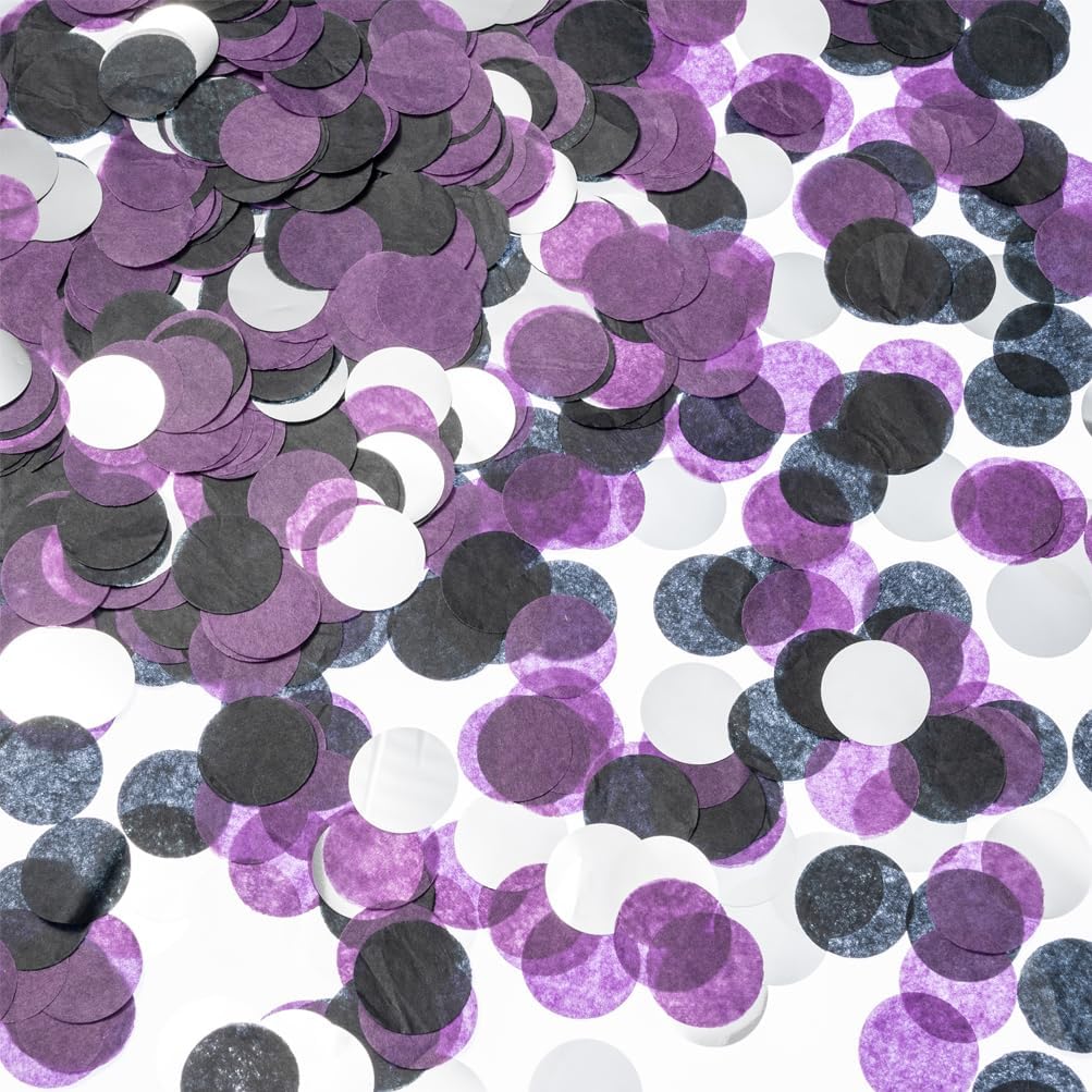 Hot Pink Orange and Gold Tissue Confetti Dots Table Decoration for Birthday Graduation Wedding Toss Groovy Fall Autumn Party, 1 inch in Diameter, 100