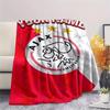 1 Stück Personalisierte Decke mit AJAX-Muster aus Flanell, geeignet für alle Jahreszeiten, für Heimdekoration, Wärme und Komfort, Geschenke, Weihnachtsgeschenk