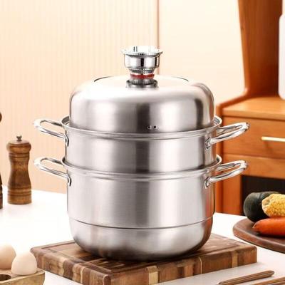 Lilang Stainless Steel Steamer & Soup Pot with Timer