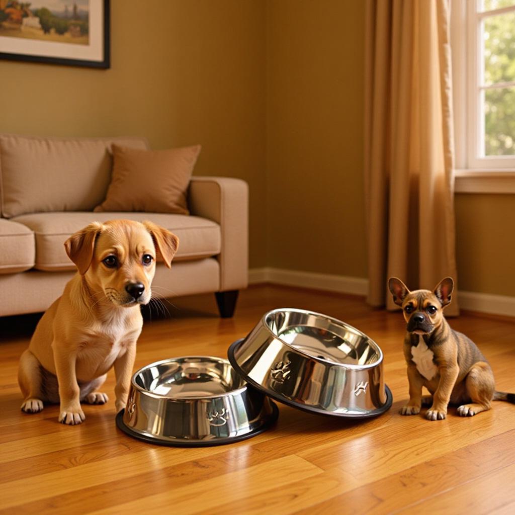 

Миска из нержавеющей стали для собак и кошек с нескользящим дном и дизайном в виде отпечатка лапы, доступна в нескольких размерах Bottom Diameter 15CM