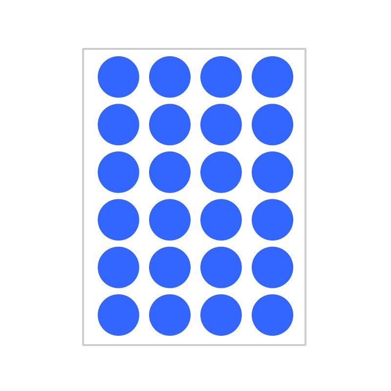 10 Colors Mixed Polka Dot Round Label Stickers: Small & Large, Red, Yellow, Blue, Green, Pink, White, Black, Orange