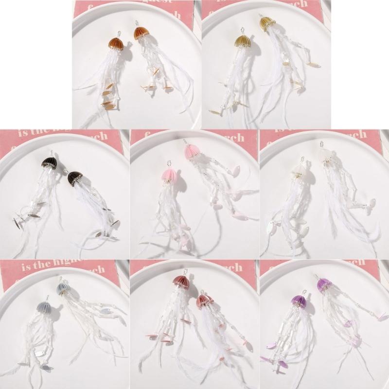 Unique Keychain Star Key Ornament Bag Pendant Delicate Jellyfish Decoration Aesthetic Bag Charm for Daily Party Use