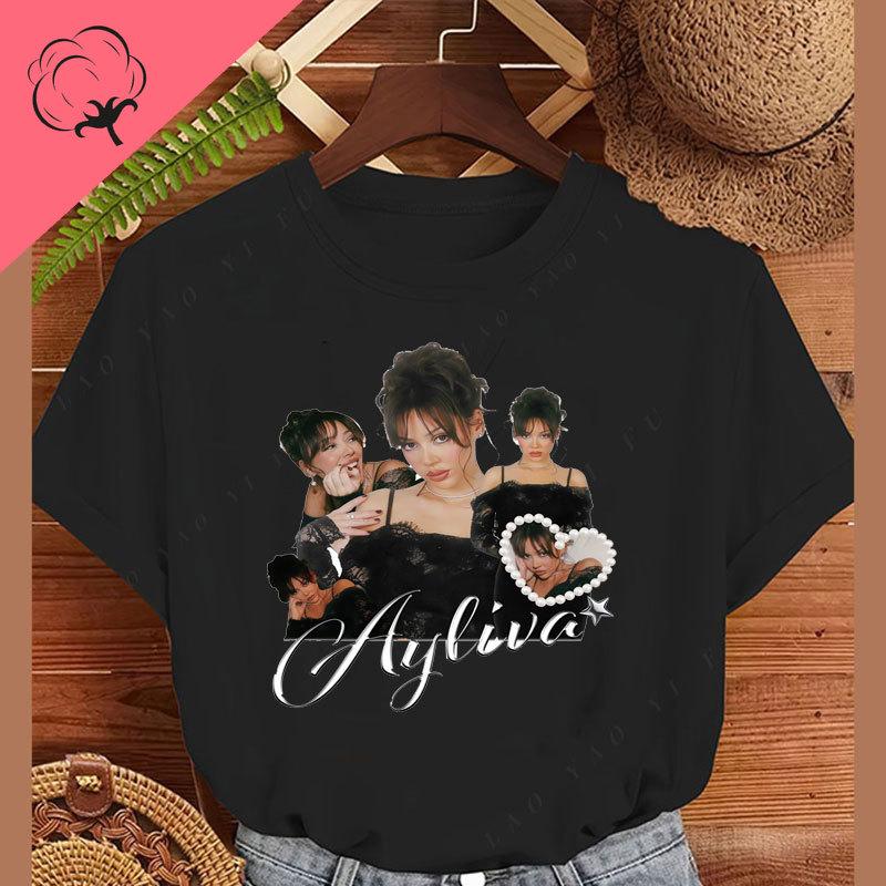 Camisetas Ayliva T Shirt Hot Sale Summer Perfect Fans Clothes For Gerunisex Rap And Hip Beautiful Ayliva Classic Vintage T Shirts