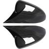 Carbon Fiber Pattern Bright Black Car Side Mirror Cover Rear View Mirror Housing Caps Fit for Chevy Cruze 2009-2014(Carbon Fiber Black)