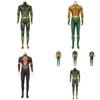 Disfraz de Cosplay de Aquaman de la Liga de la Justicia Para Halloween y Actuaciones en Escenario