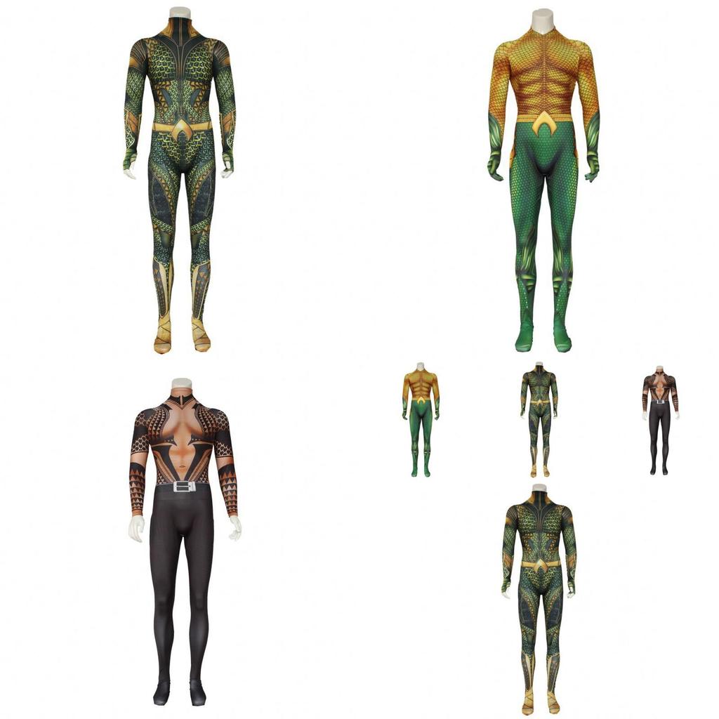 Disfraz de Cosplay de Aquaman de la Liga de la Justicia Para Halloween y Actuaciones en Escenario