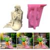 Elegant Merman Shaped Sturdy Silicone Flower Pots Mould Tool Must Have Accessory for Home Use Resin Art Enthusiasts