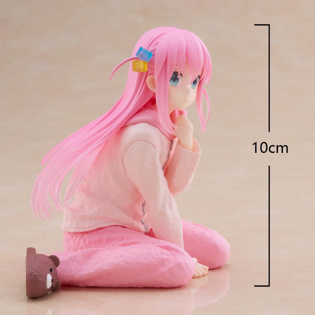 10CM Anime The Rock figure Gotou Hitori Figure cute Doll Gotoh Hitori action figure Guitar girl Loungewear Model statue Toy Gift 10CM