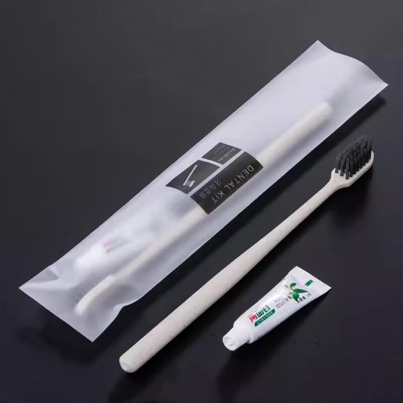 Eco-Friendly Disposable Hotel Toothbrush Set with Toothpaste