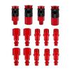 For Air Compressors Air Compressor Hose Accessories Air Compressor Kit Aluminum Coupler Push-in Coupler Red Coating