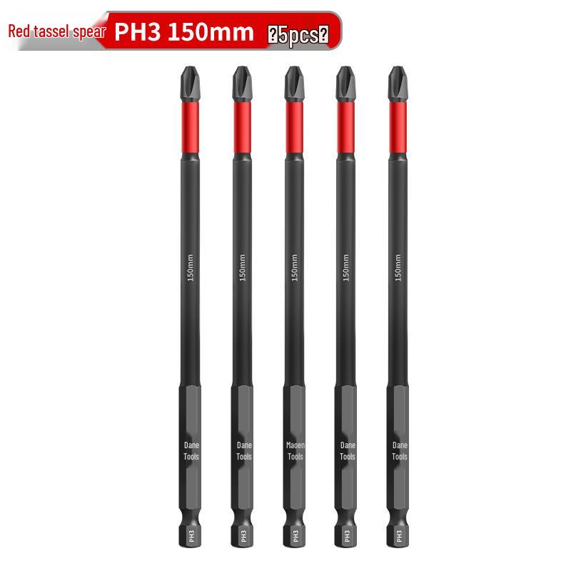 PH0 Tungsten Steel Phillips Bit: Magnetic, Impact Resistant, Non-Slip Screwdriver, Hex Shank for Electric Drill