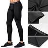Pantaloni da yoga da uomo a tinta unita ad asciugatura rapida, leggings snellenti, pantaloni a compressione, strati di base, leggings attillati da yoga