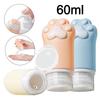 60ML Travel Refillable Bottle Cosmetics Shower Gel Face Cream Shampoo Bottle  for Toiletries Tool