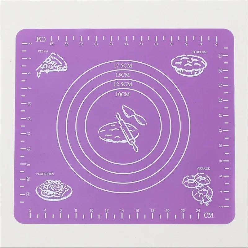 Non-Stick Thickening Rolling Dough Liner Pad, Pastry Cake Bakeware, Paste Flour Table Sheet, Silicone Kitchen Tools