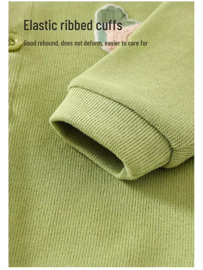 Jingqi Baby Windproof Cardigan - New Spring/Autumn 2025 Style, Warm Outing Wear for Boys and Girls