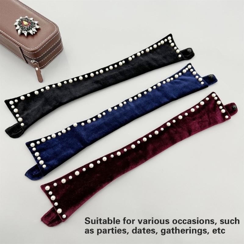 Metal Studded False Collar for Women Girl Detachable Collar Lapel Blouse Top Clothing Accessory Casual Decorative Collar