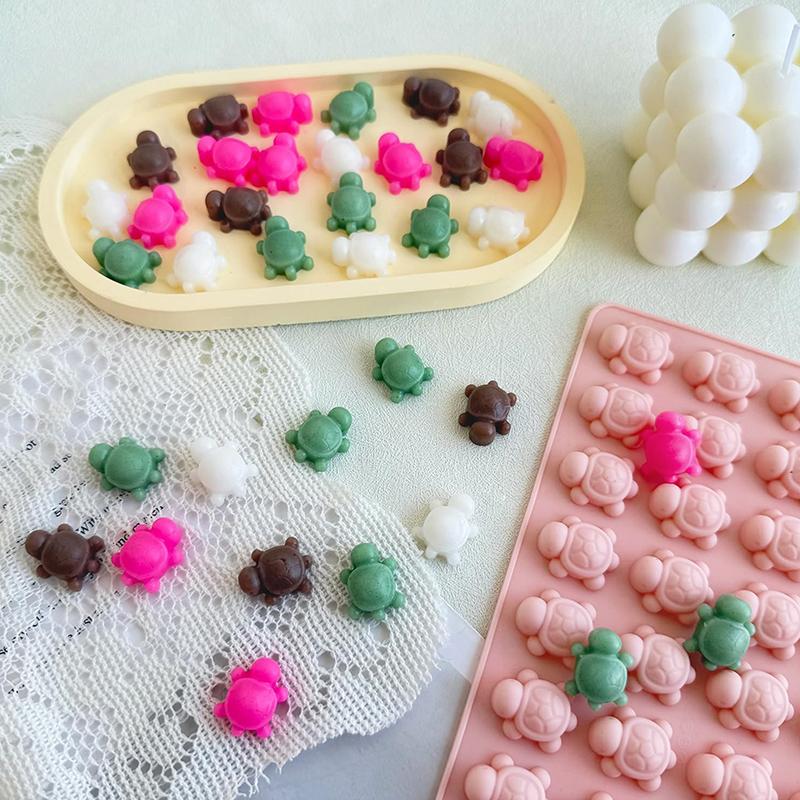 Mini silikonová forma želva na čokoládu, 36-dutinková forma na čokoládové bonbony mořská želva, želva, kostky ledu, mořské zvíře, pryskyřičná forma