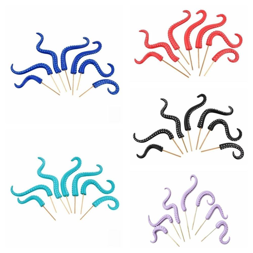 Resin Tentacle Plant Post Funny Garden Decor Flowerpot Decoration for 7Pcs Garden