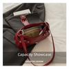 Stylish PU Shoulder Bags Leopard Print Retro Messenger Bag Large Capacity Underarm Bag Women Daily Use
