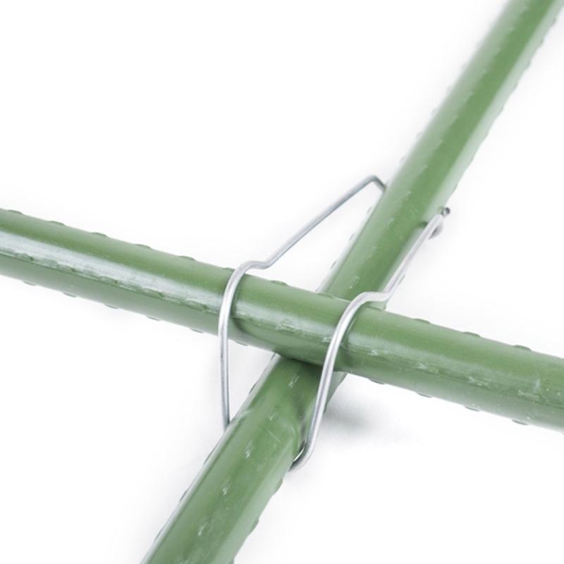 50Pcs Plant Trellis Connecting Buckles Steel Connecting Buckles for Bamboos Canes Garden Canes Connectors Mounting